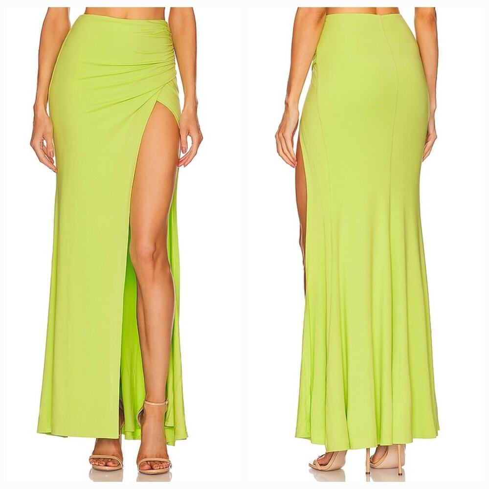 Michael Costello x REVOLVE Zendaya Skirt in Bright Green Small